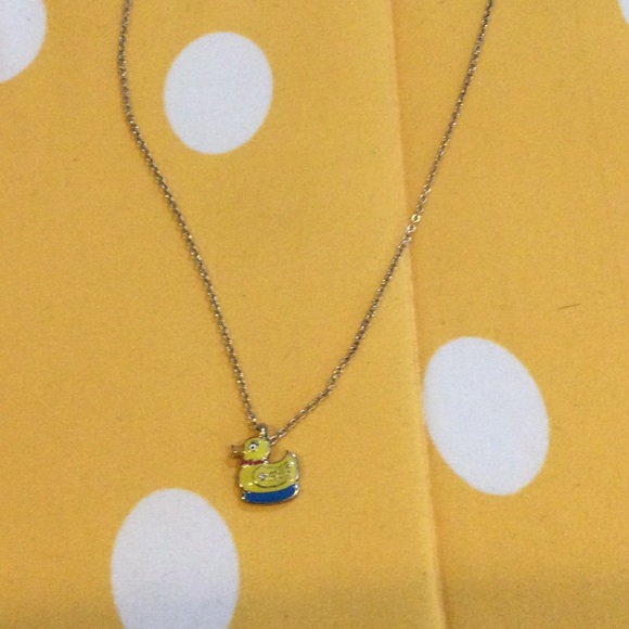 Enamel Necklace with cute duck charm. - Picture 3 of 3